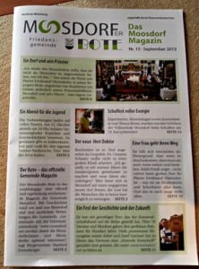 Jetzt diwnlaoden: der Moosdorfer Bote September