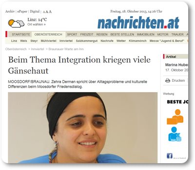 Thema der aktuellen OÖN: Integration
