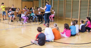 Musik gehörte natürlich auch zum Ferienprogramm in Moosdorf