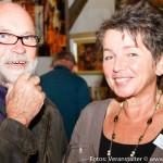 Künstler und Moderatorin