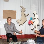 Moorhexe hinter der Bühne Petra Daglinger u. Ursula Kohlbacher