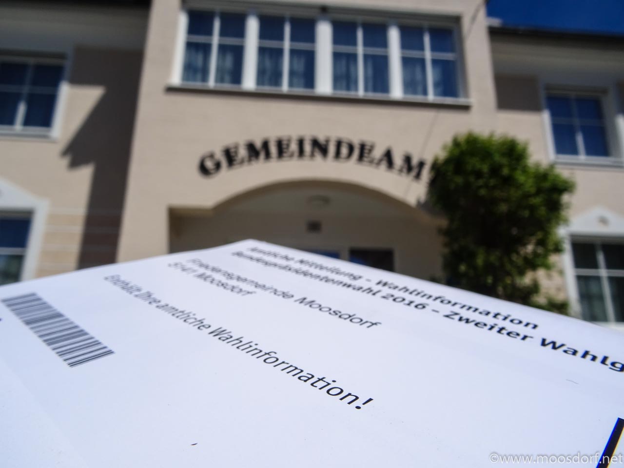 Wahl des Bundespräsidenten in Moosdorf