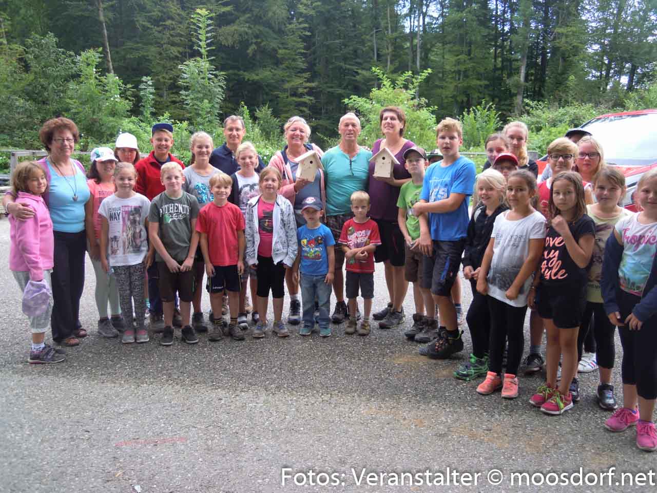 Ferienwoche 2016 Tag 3 Vogelhaus bauen Schnitzeljagd