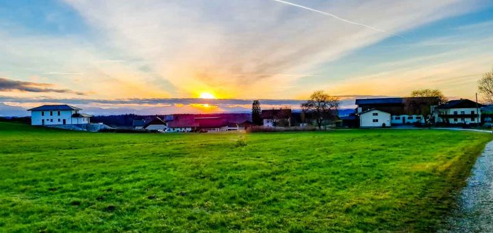 Sonnenuntergang Moosdorf (1 von 1)