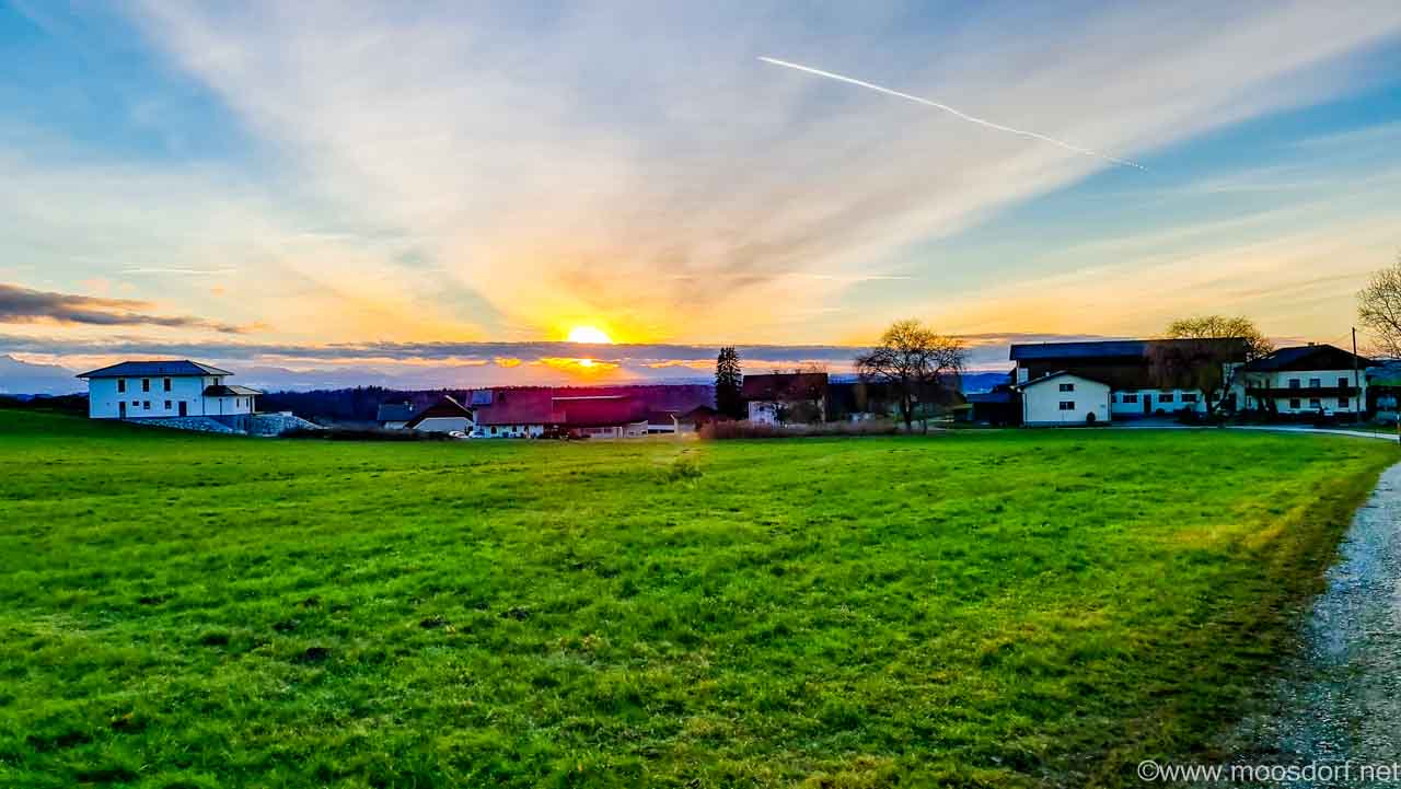 Sonnenuntergang Moosdorf (1 von 1)