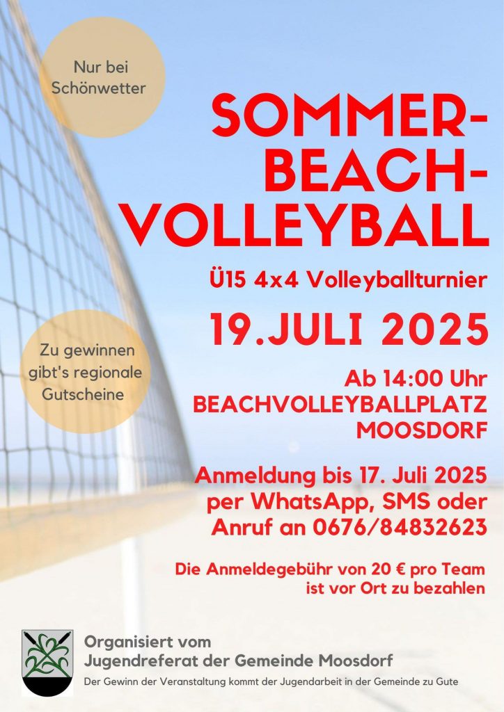 Plakat beachvolleyball